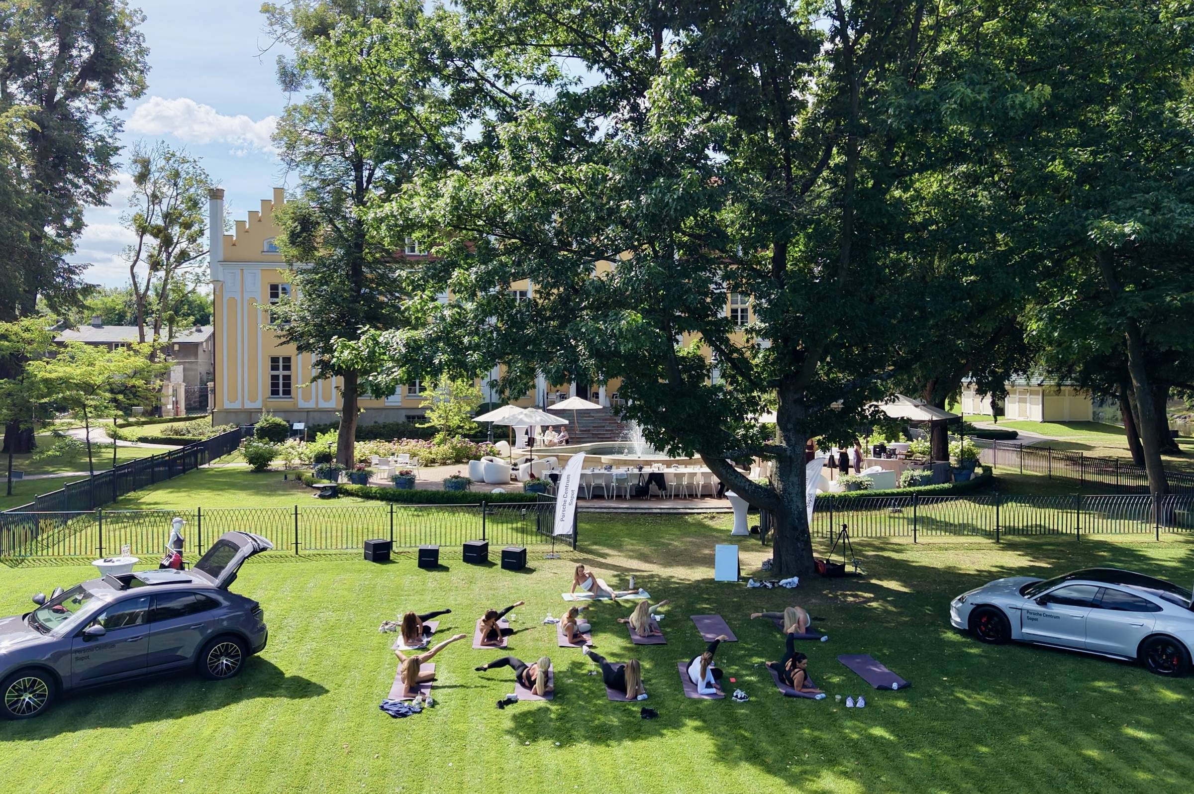 Joga i matcha na evencie Porsche Centrum Sopot